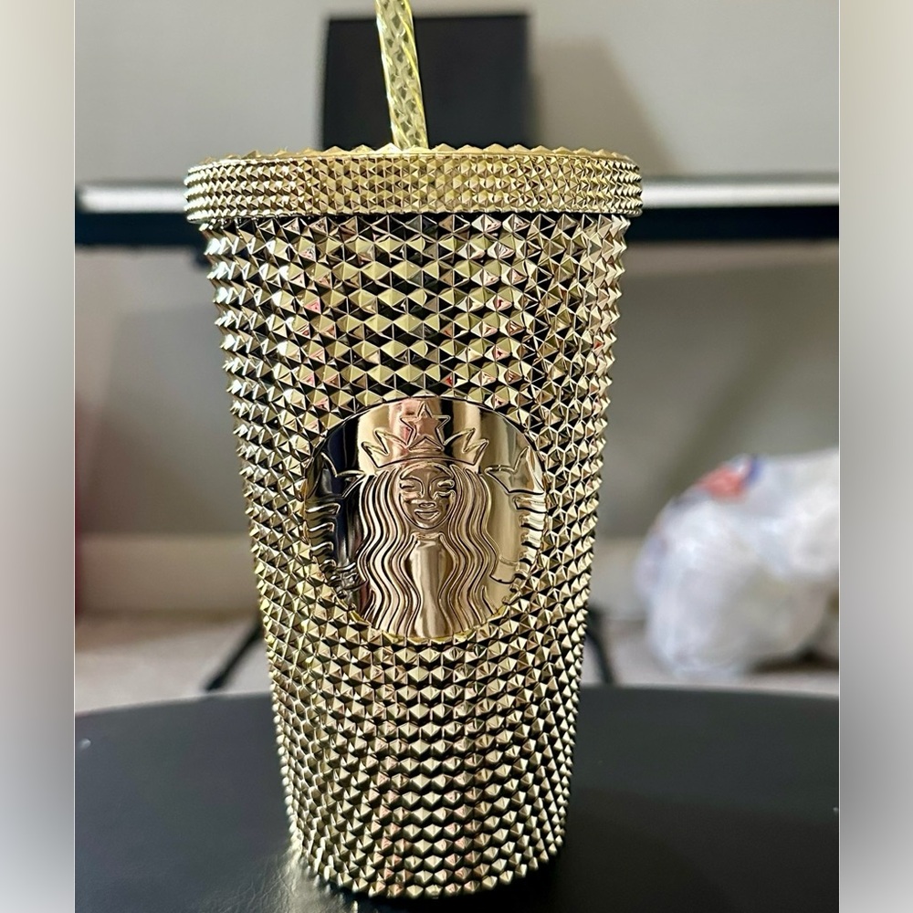 Starbucks Gold Textured Tumbler